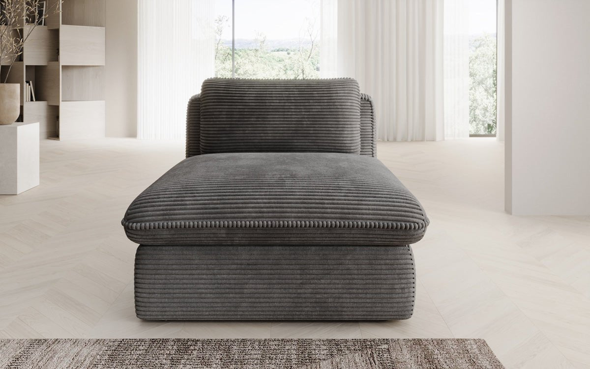 Fauteuil canapé design Cuddle en côtelé