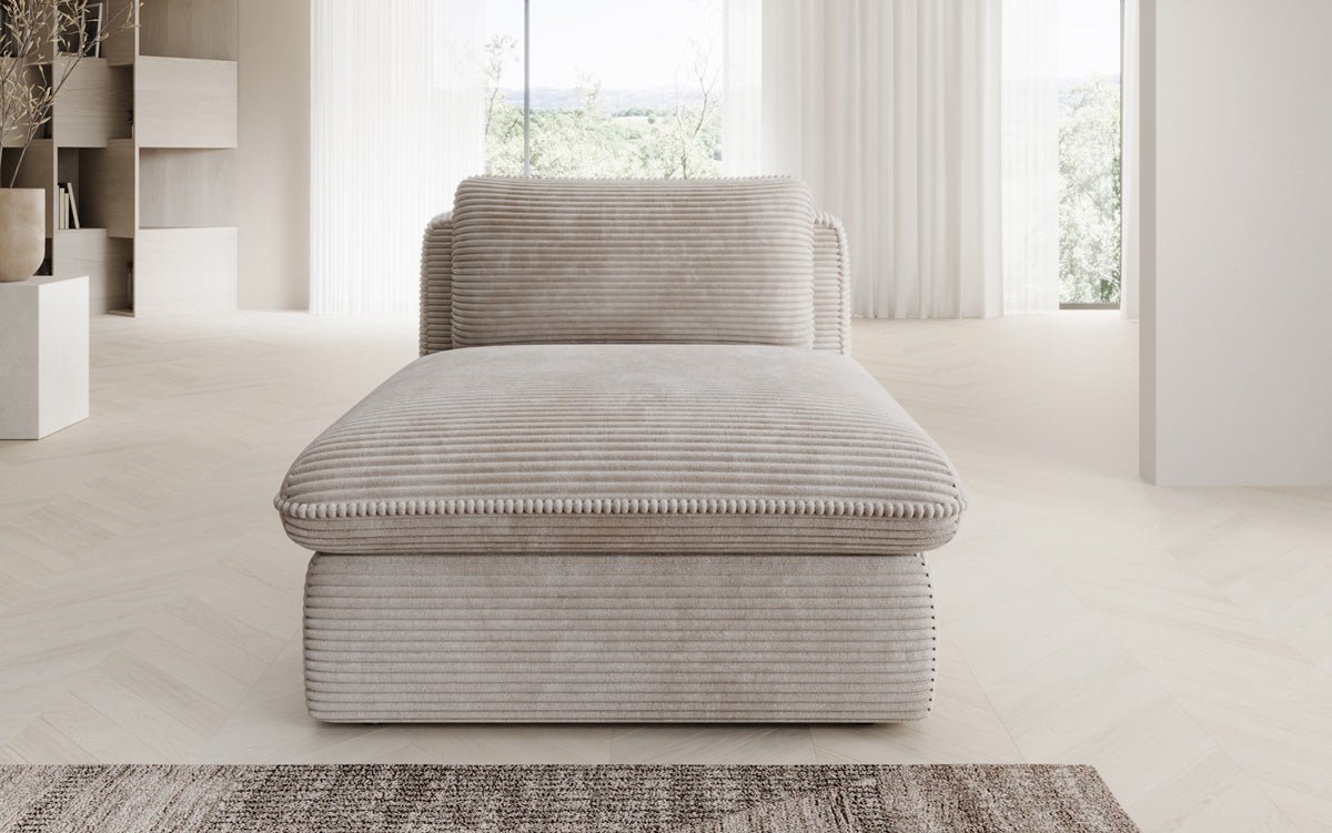 Fauteuil canapé design Cuddle en côtelé