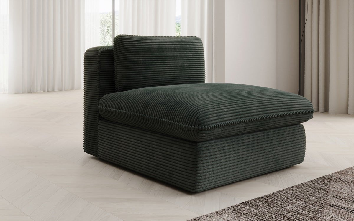 Fauteuil canapé design Cuddle en côtelé