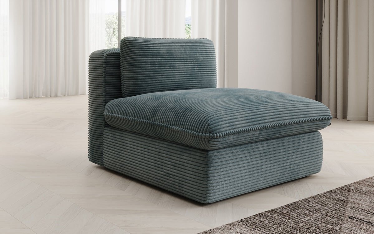 Fauteuil canapé design Cuddle en côtelé