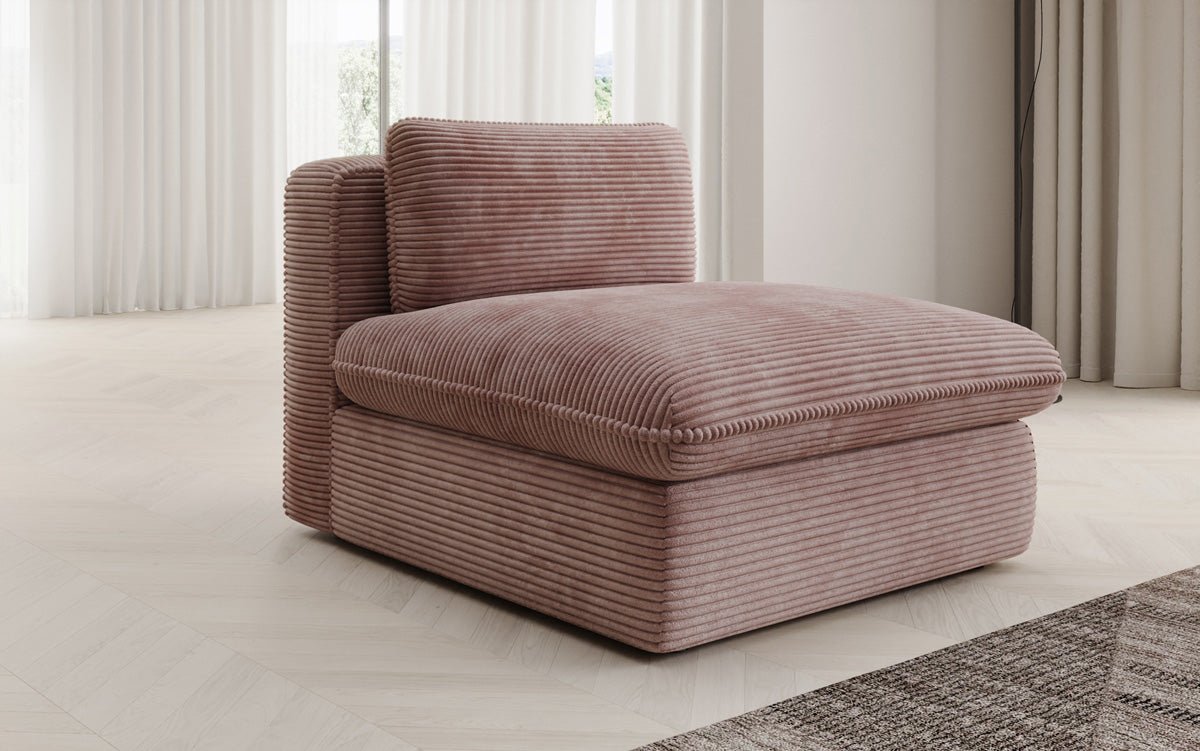 Fauteuil canapé design Cuddle en côtelé