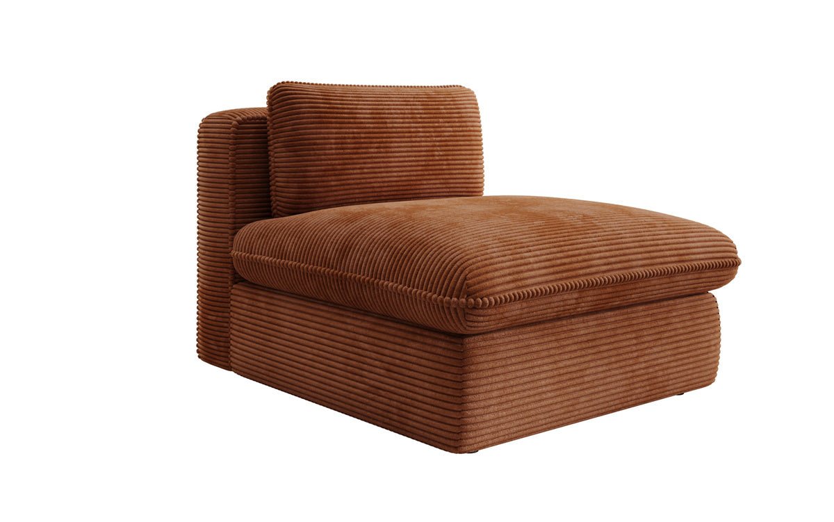 Fauteuil canapé design Cuddle en côtelé