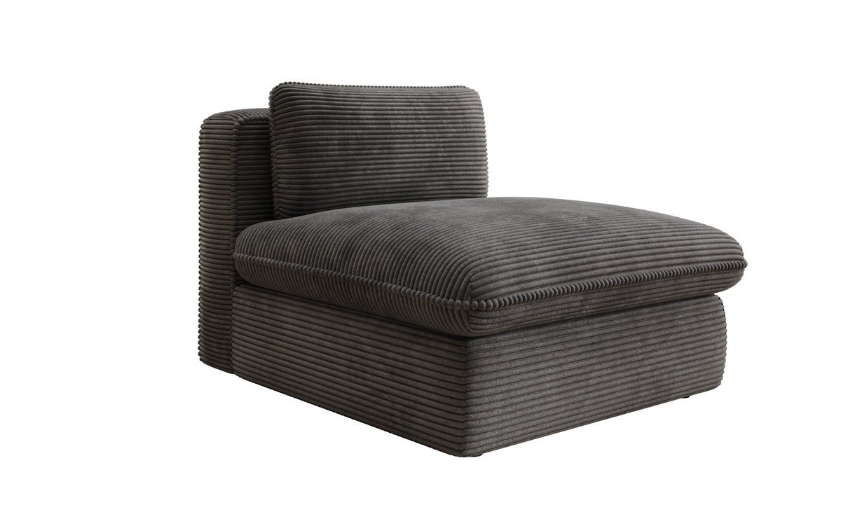 Fauteuil canapé design Cuddle en côtelé