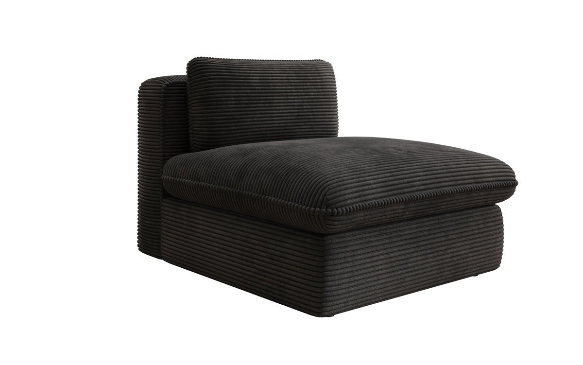 Fauteuil canapé design Cuddle en côtelé