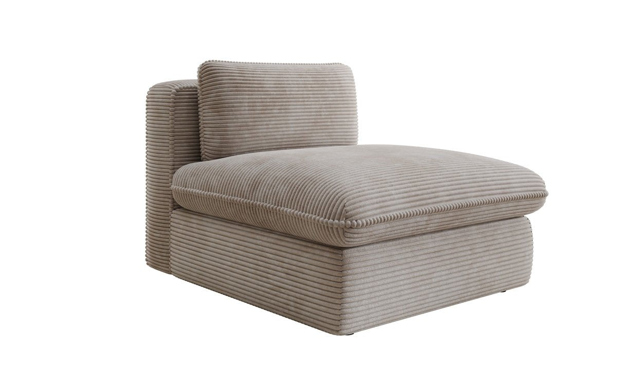 Fauteuil canapé design Cuddle en côtelé
