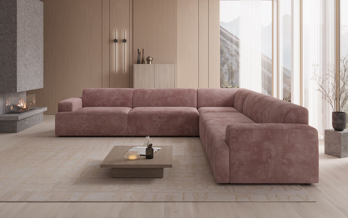 Designer Sofa Monza Wohnlandschaft L XXL in Cord