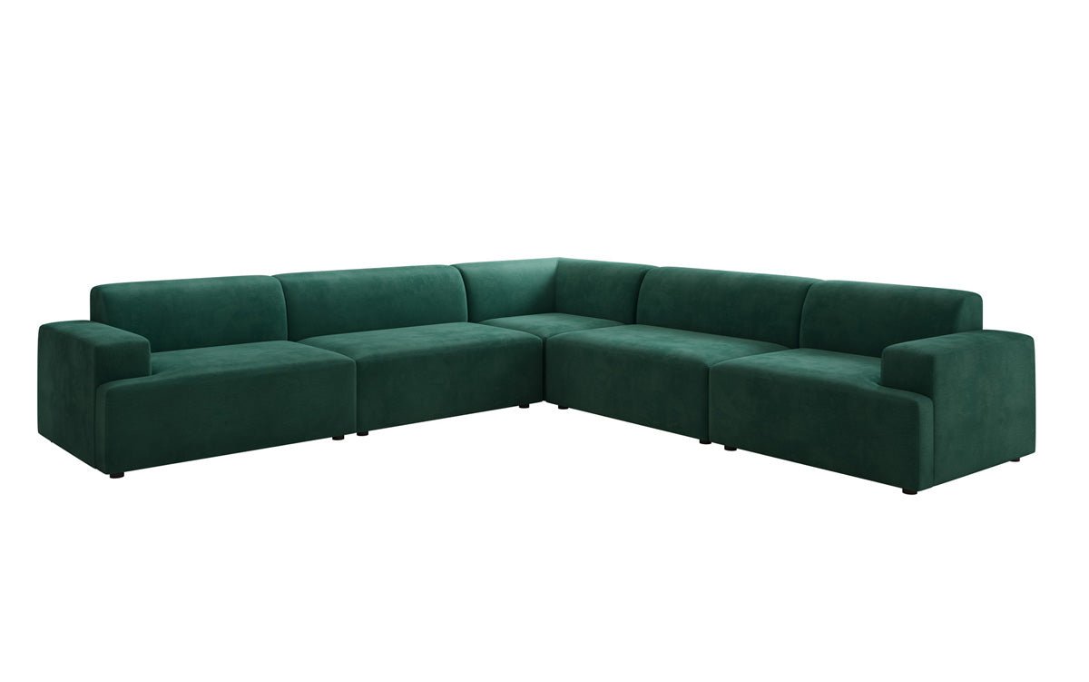 Designer Sofa Monza Wohnlandschaft L XXL in Samt