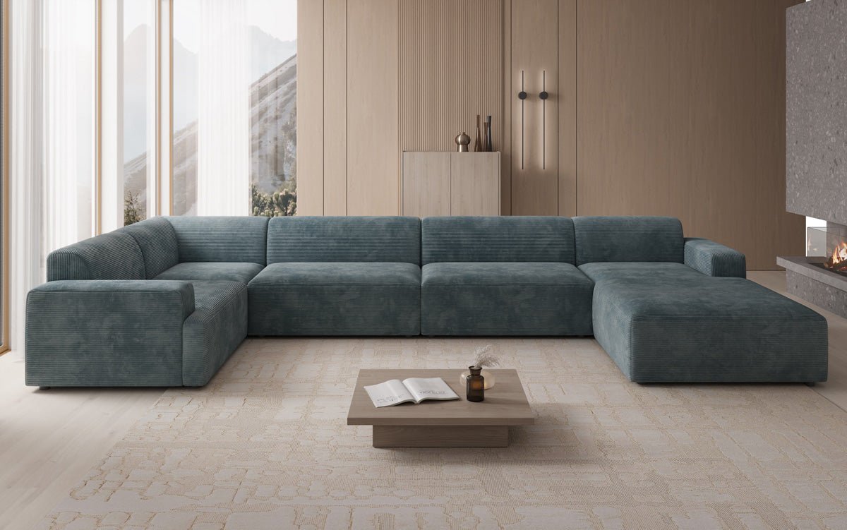 Designer Sofa Monza U XXL in Cord