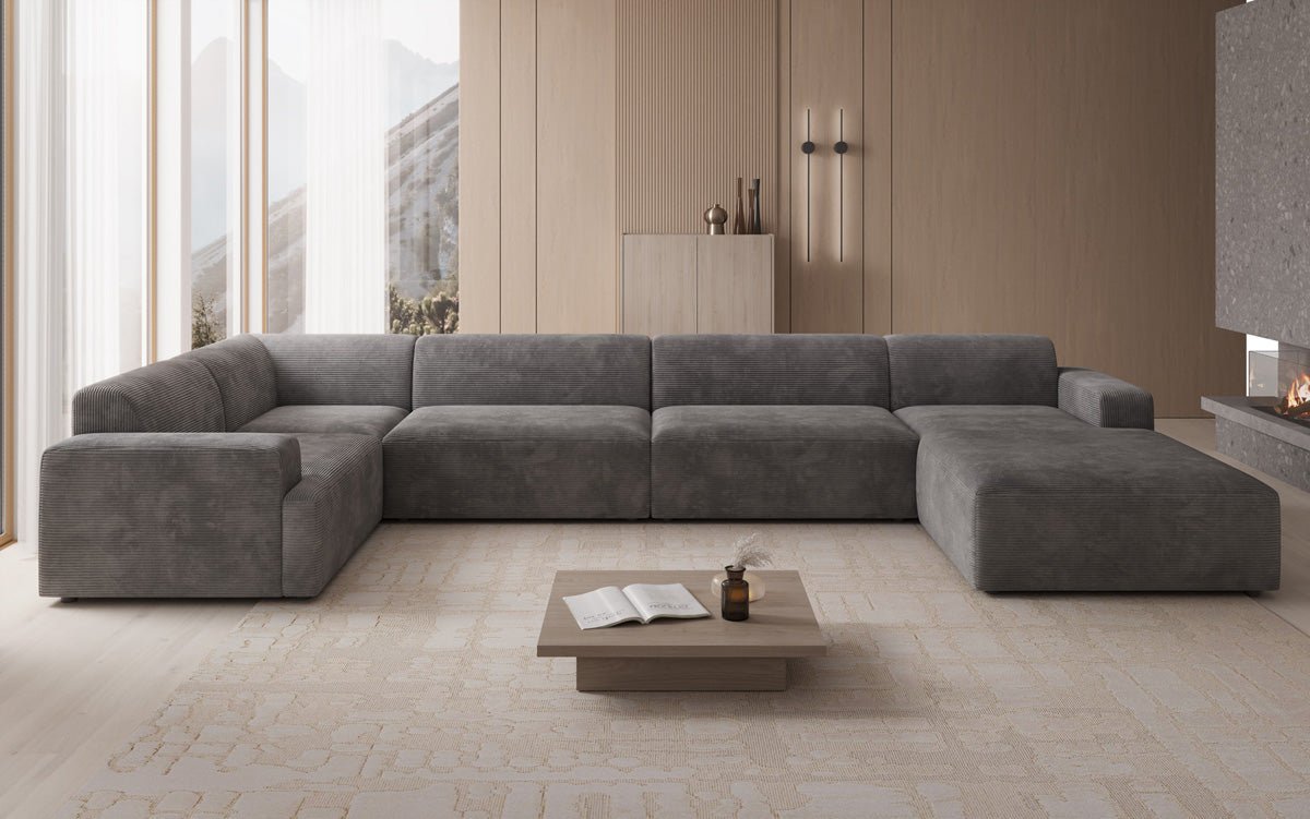 Designer Sofa Monza U XXL in Cord
