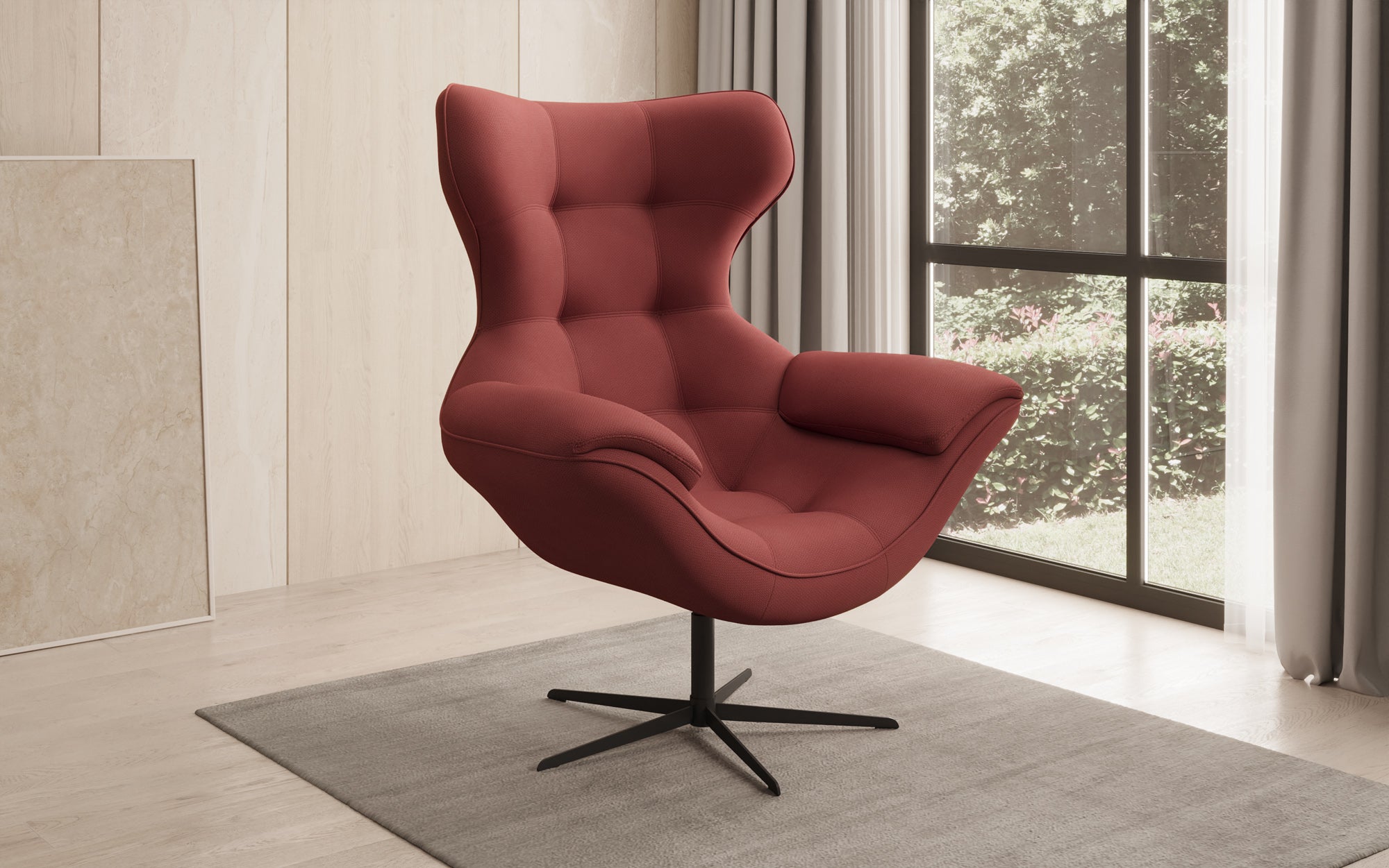 Designer Sofa-Sessel Aurelio in Stoff