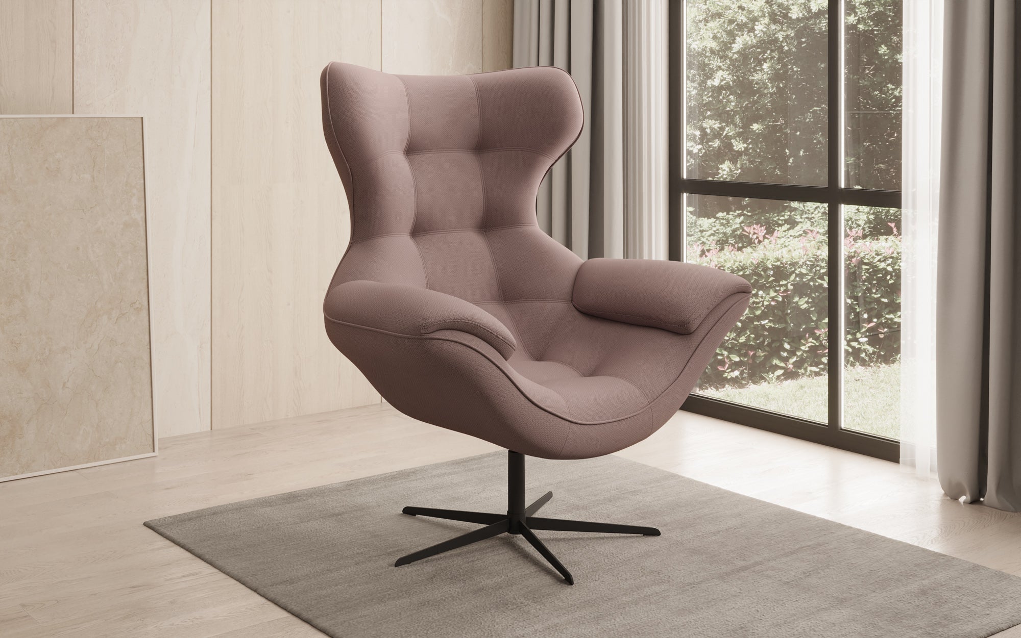 Designer Sofa-Sessel Aurelio in Stoff