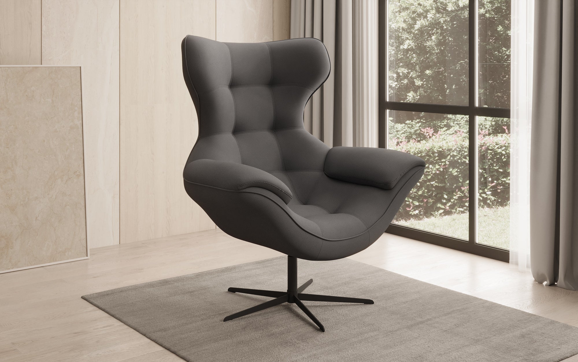 Designer Sofa-Sessel Aurelio in Stoff