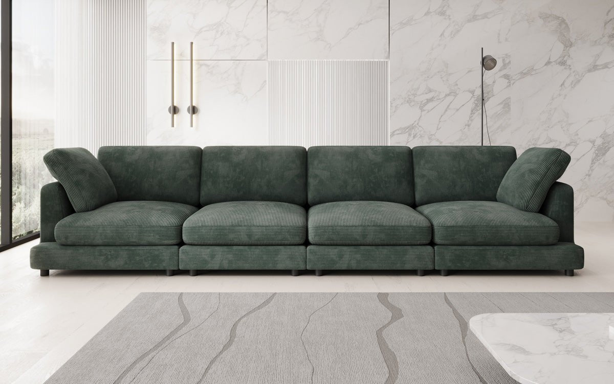 Designer 4 Sitzer Sofa Thalessa in Cord