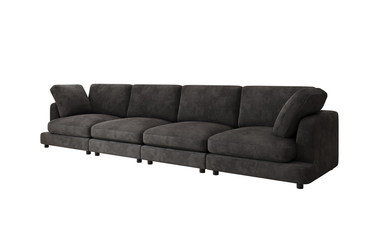 Designer 4 Sitzer Sofa Thalessa in Cord