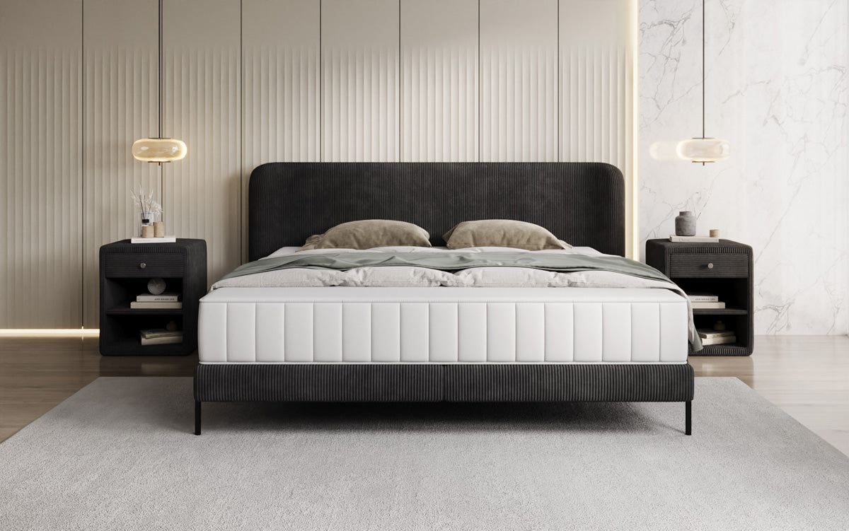 Designer Polsterbett Enna in Cord