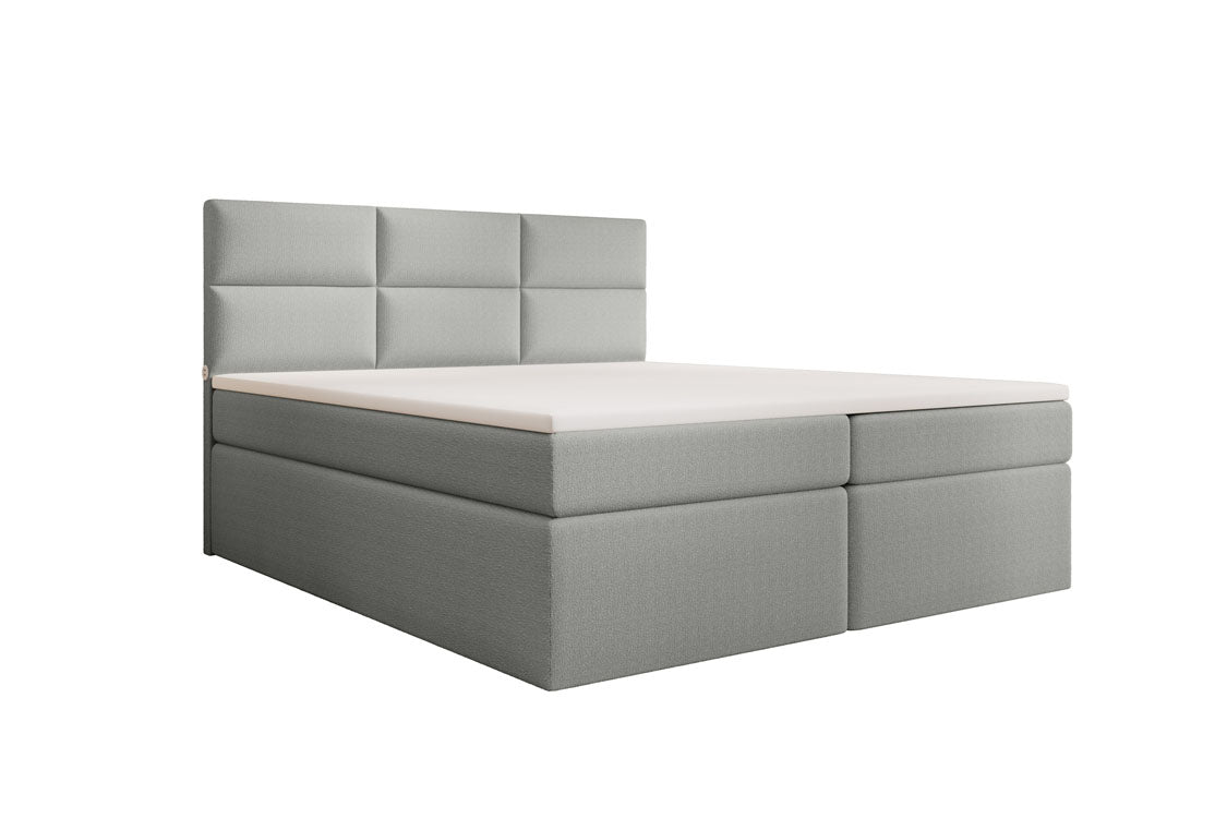 Boxspringbett Carito Bouclé mit USB und Stauraum