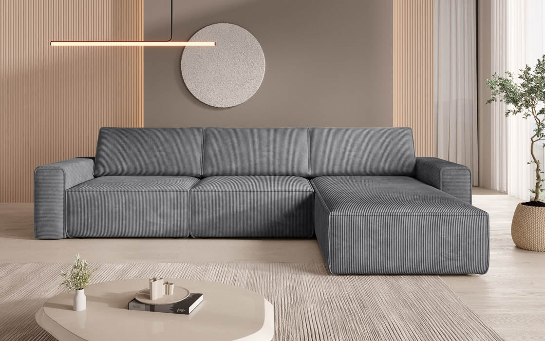 Modulares Ecksofa Yuma L aus Cord