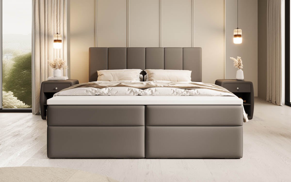 Boxspringbett Aurelia Kunstleder mit Stauraum