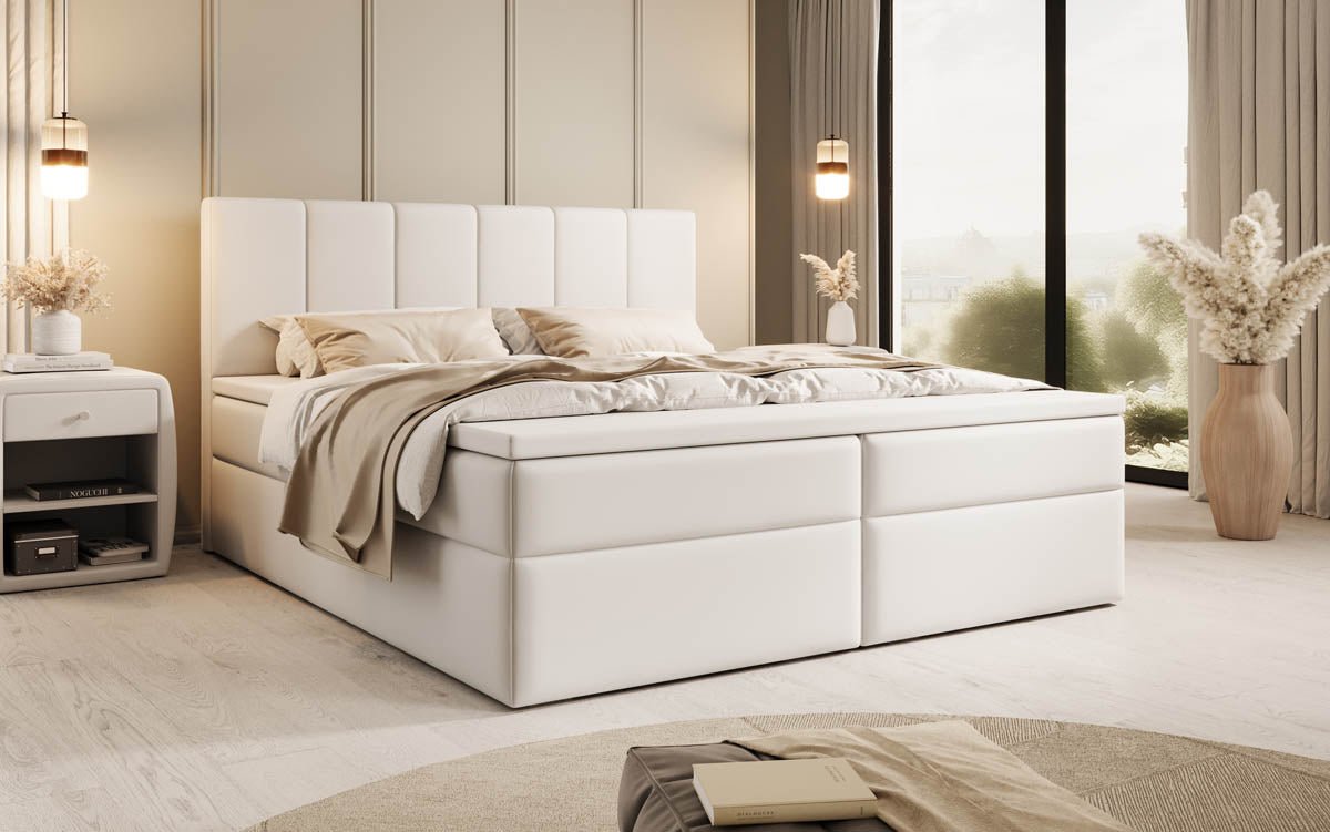 Boxspringbett Aurelia Kunstleder mit Stauraum