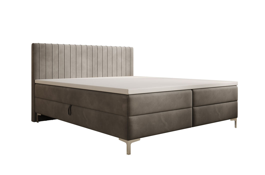 Boxspringbett Leona Samt mit Stauraum