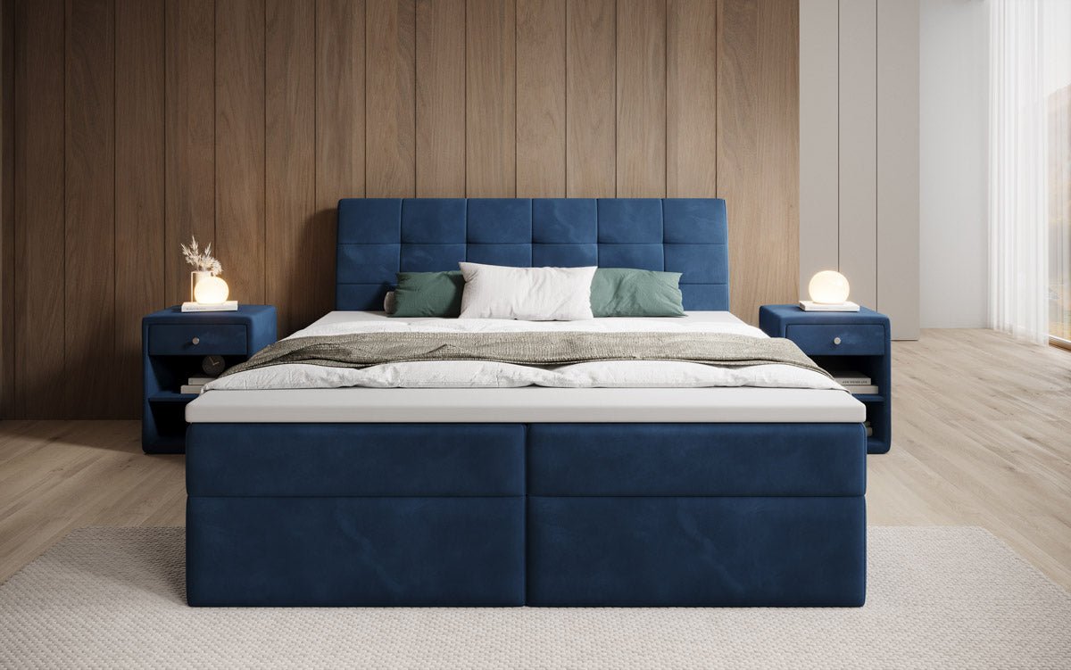 Boxspringbett Amalia Samt mit Stauraum