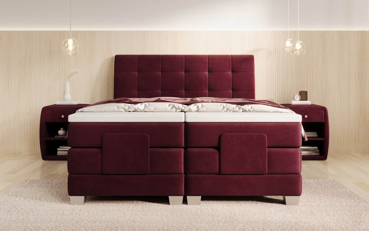 Boxspringbett Amara Samt elektrisch verstellbar