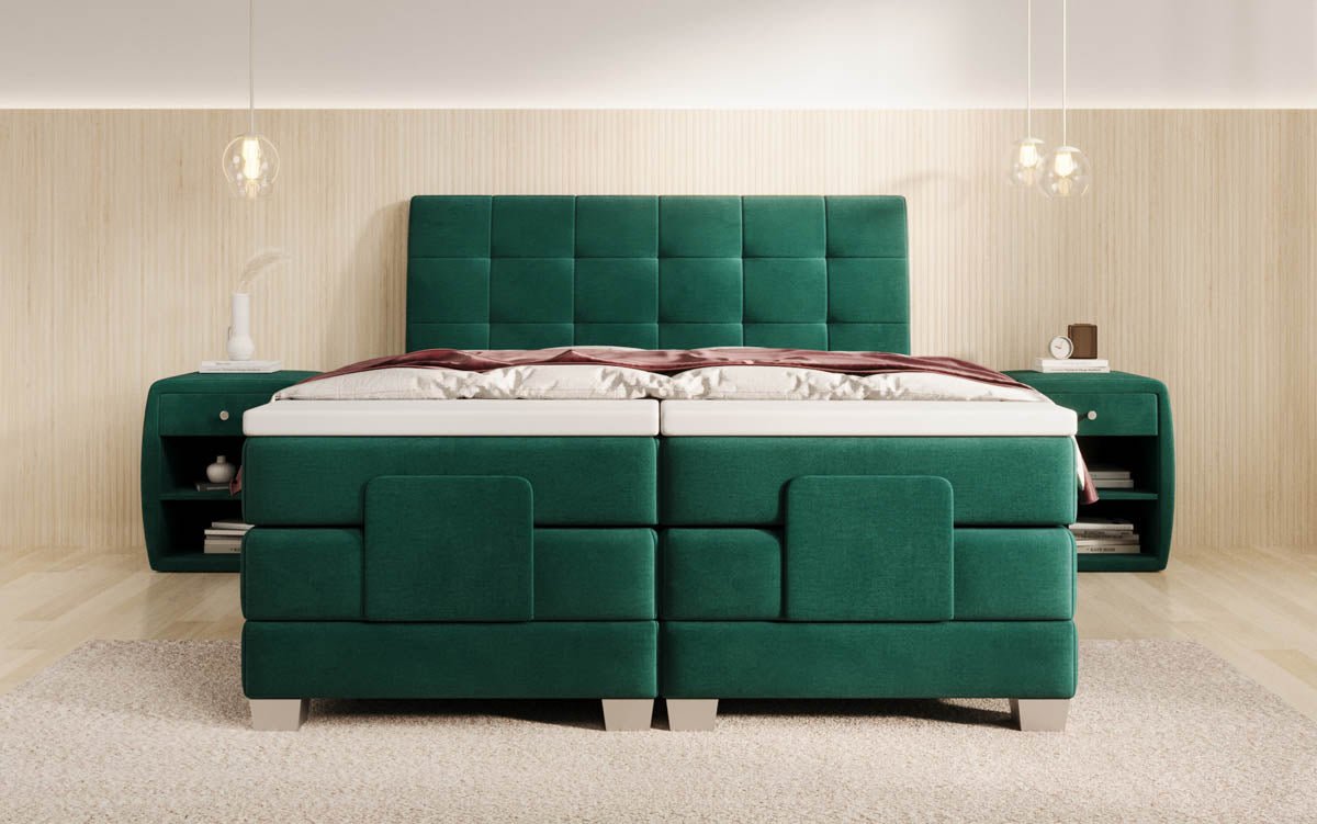 Boxspringbett Amara Samt elektrisch verstellbar