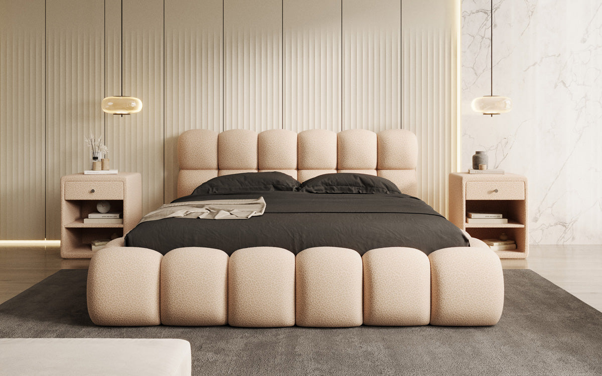 Designer Polsterbett Boston Wild Edition mit Stauraum