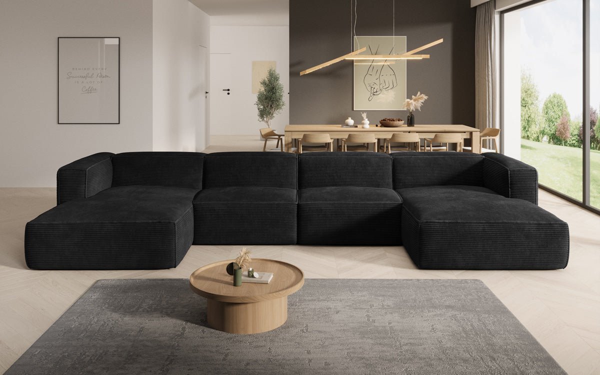 Designer Sofa Comfy U in Cord