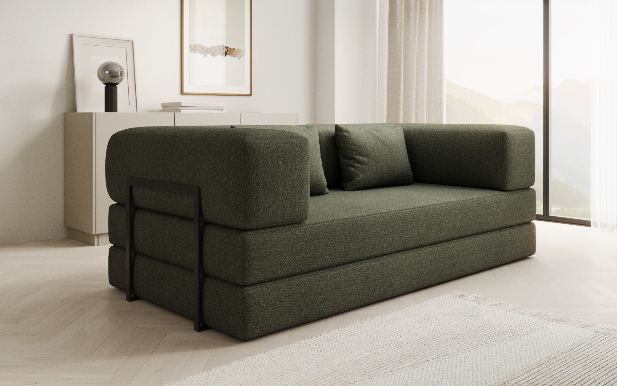 Extra cover for Lazy sofa in Bouclé