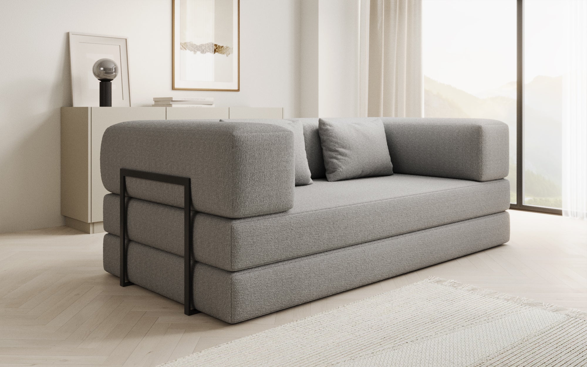 Extra cover for Lazy sofa in Bouclé