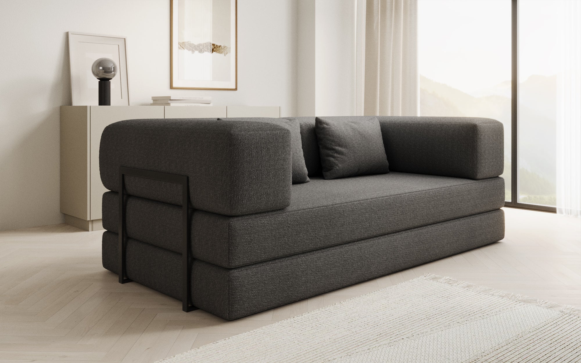 Extra cover for Lazy sofa in Bouclé