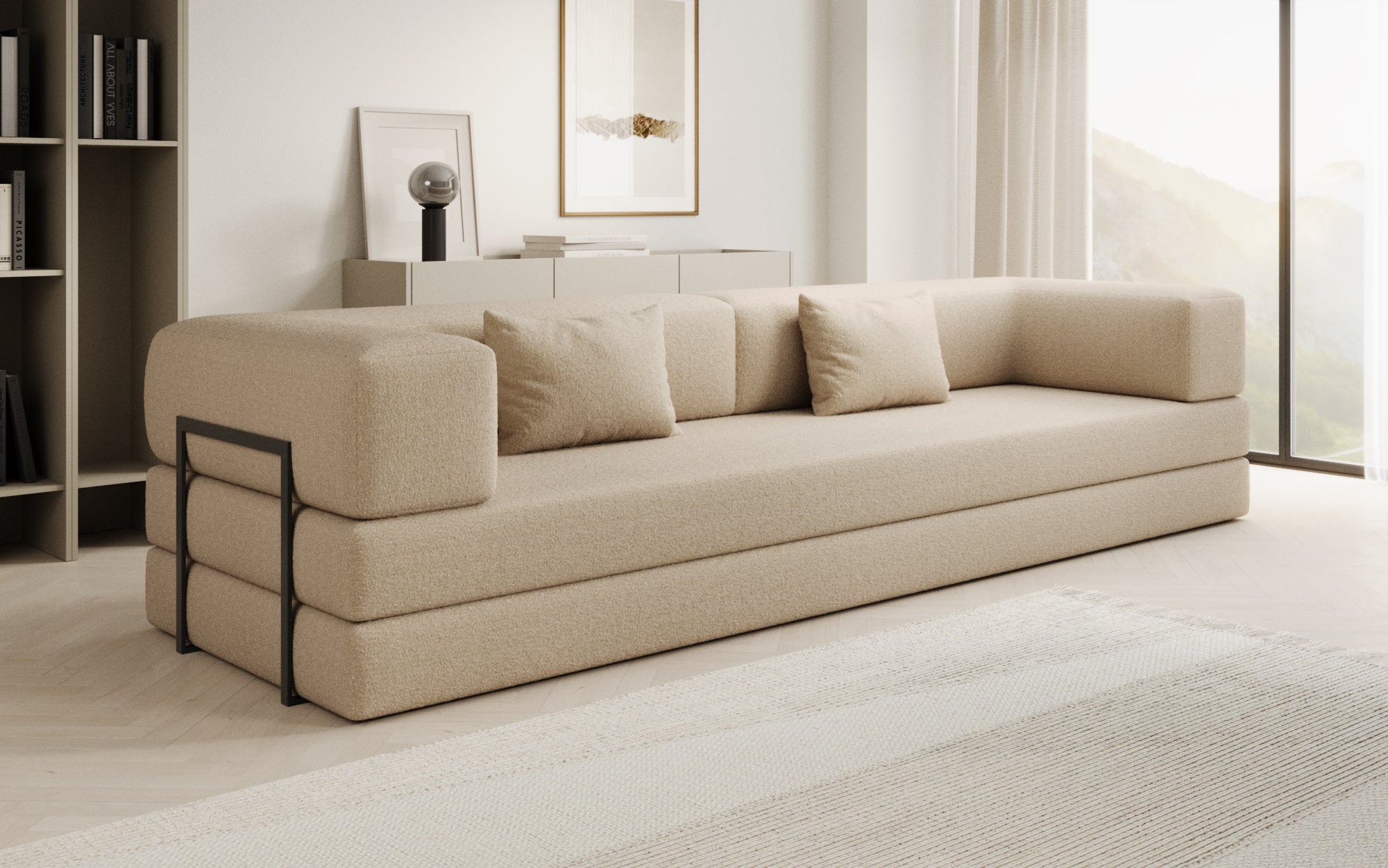 Extra cover for Lazy sofa in Bouclé