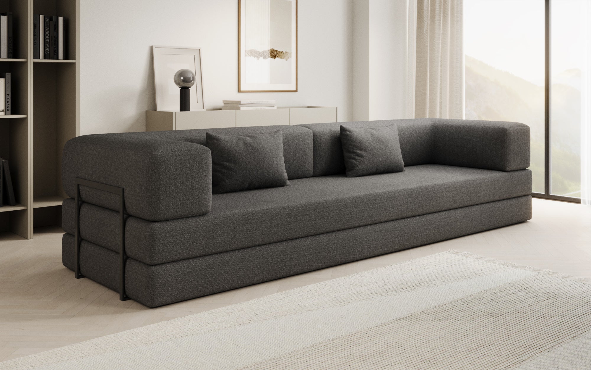 Extra cover for Lazy sofa in Bouclé