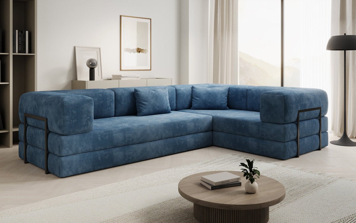 Designer Sofa Lazy L Closed in Cord