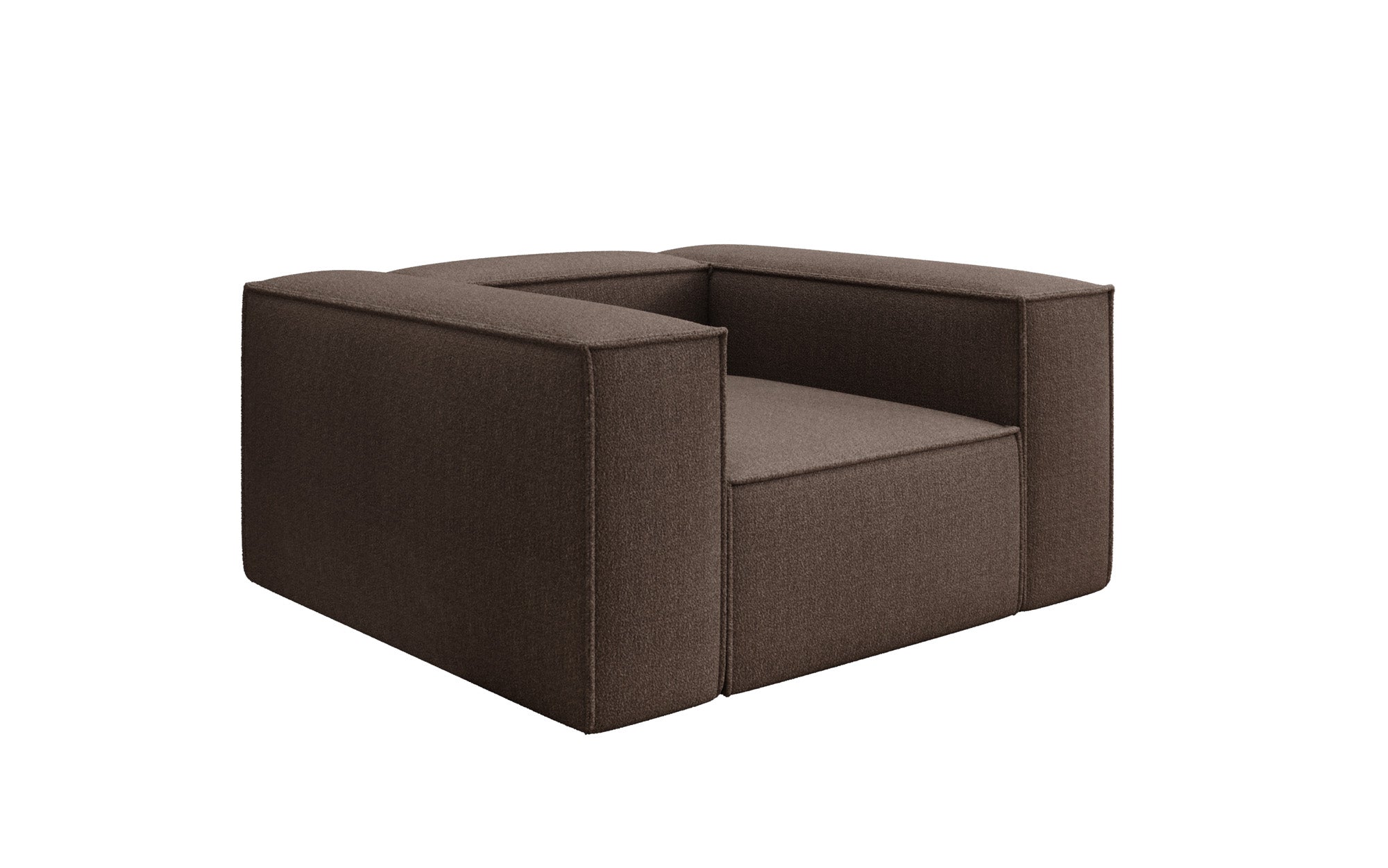 Designer Sofa-Sessel Lesley in Bouclé