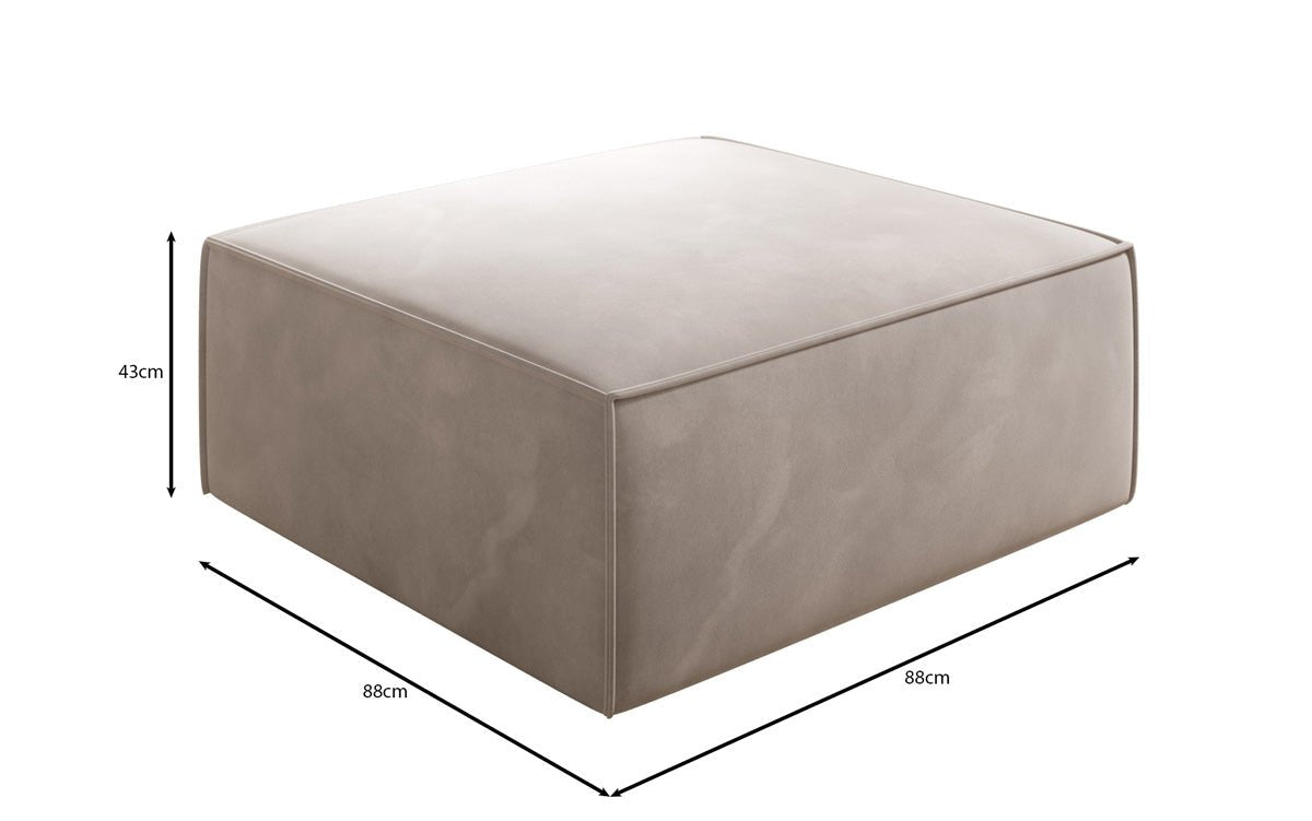 Tabouret d'appoint Lesley en Velours