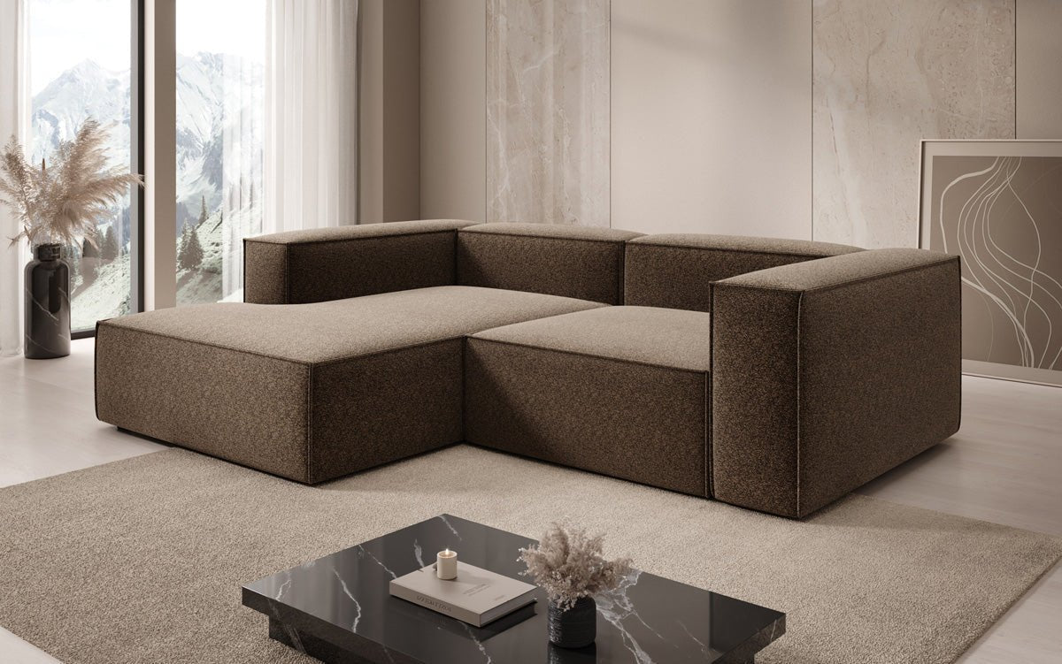Designer Sofa Lesley L Mini in Strukturstoff