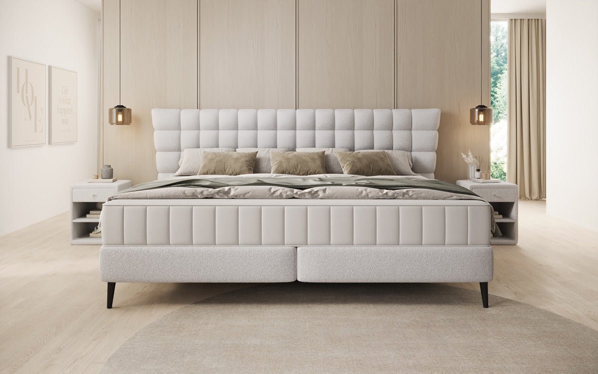 Familien Boxspringbett Bellanova in 220/240x200 in Bouclé