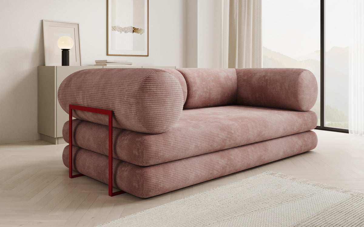 Designer Sofa Lazy Tube 3 Sitzer in Cord