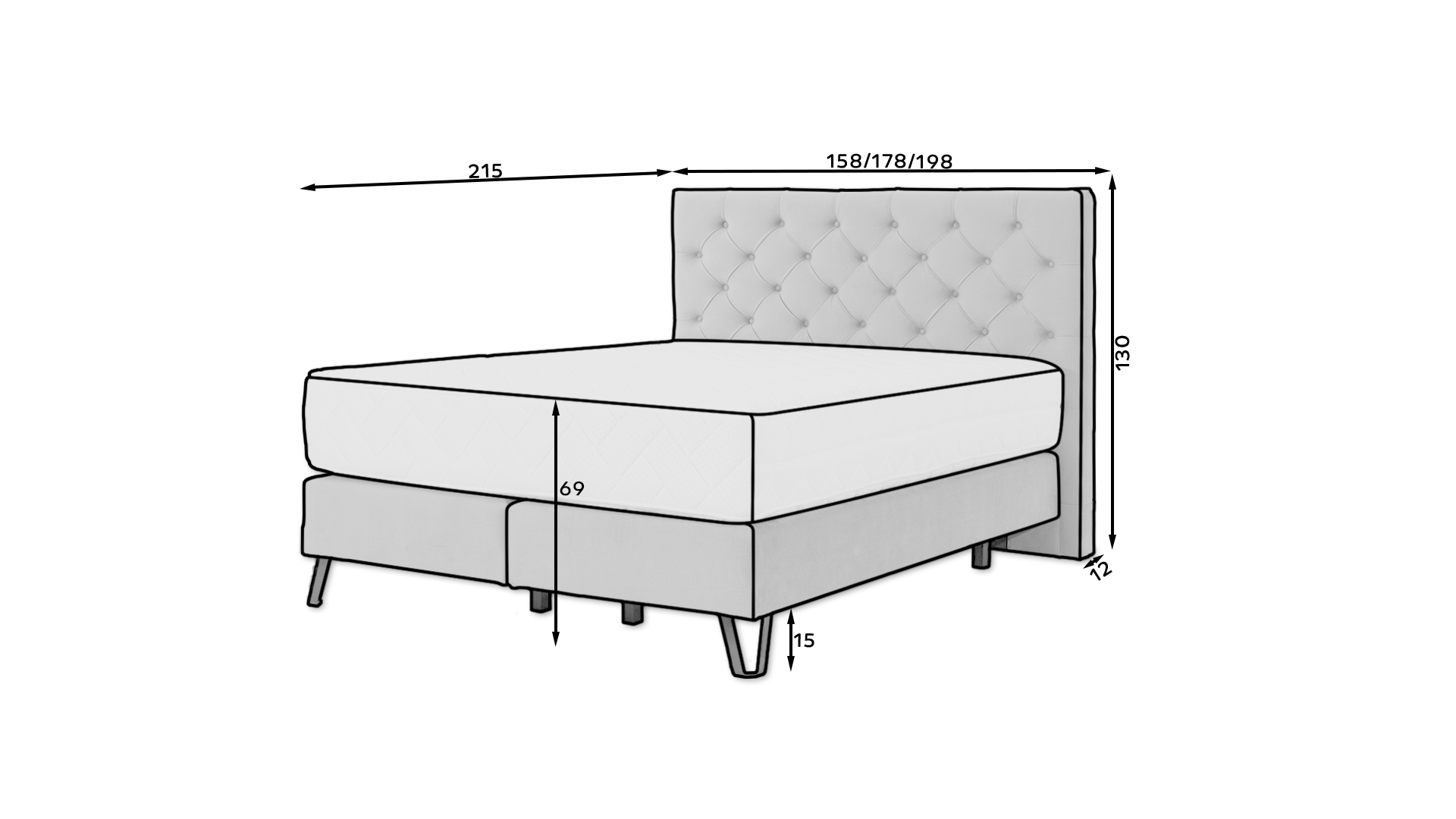 Cerina Box Spring Bed