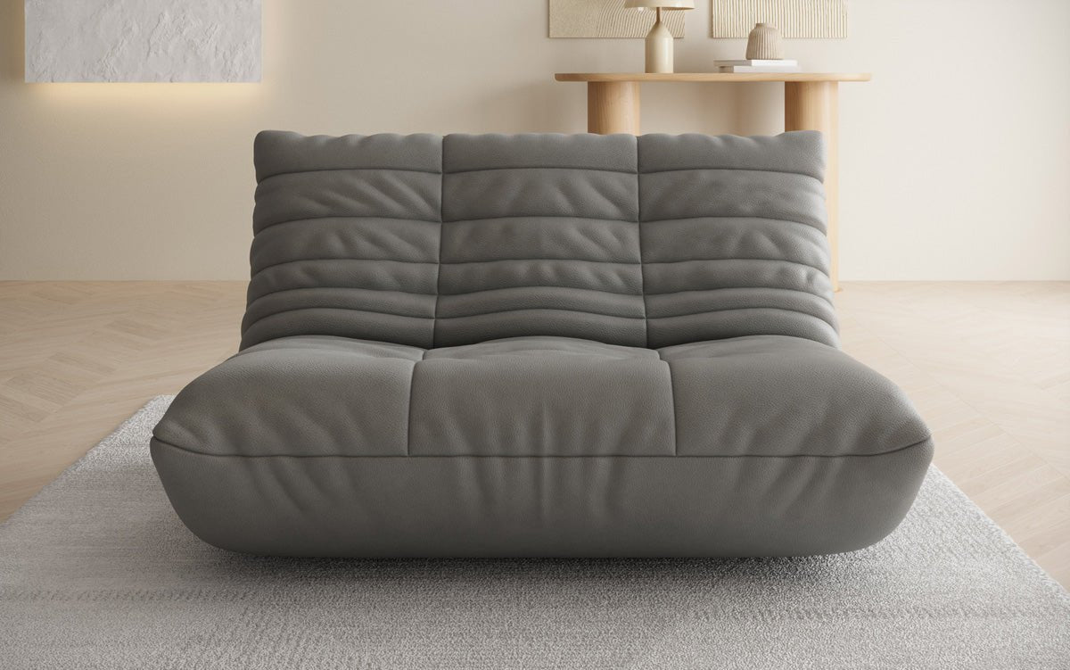 Designer 2 Sitzer Sofa Calmo in Echtleder