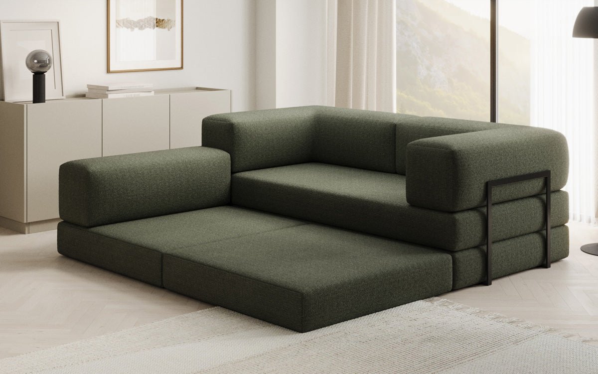 Designer Sofa Lazy L Mini in Bouclé