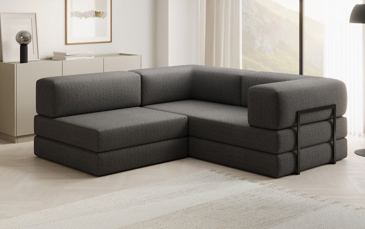 Designer Sofa Lazy L Mini in Bouclé