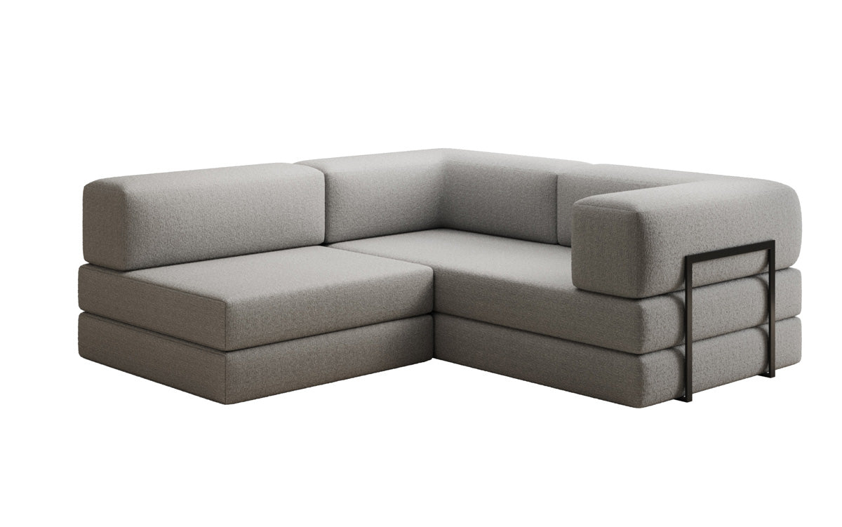 Designer Sofa Lazy L Mini in Bouclé