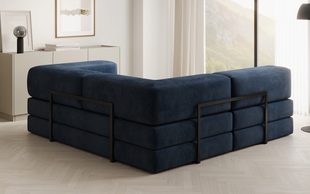 Designer Sofa Lazy L Mini in Samt