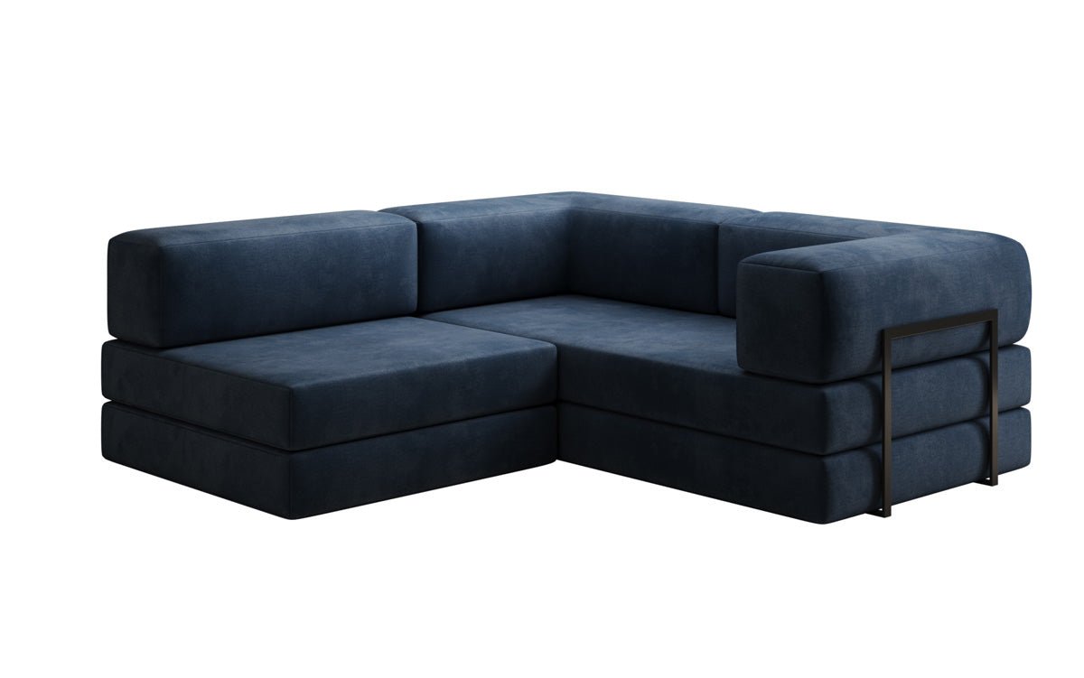 Designer Sofa Lazy L Mini in Samt