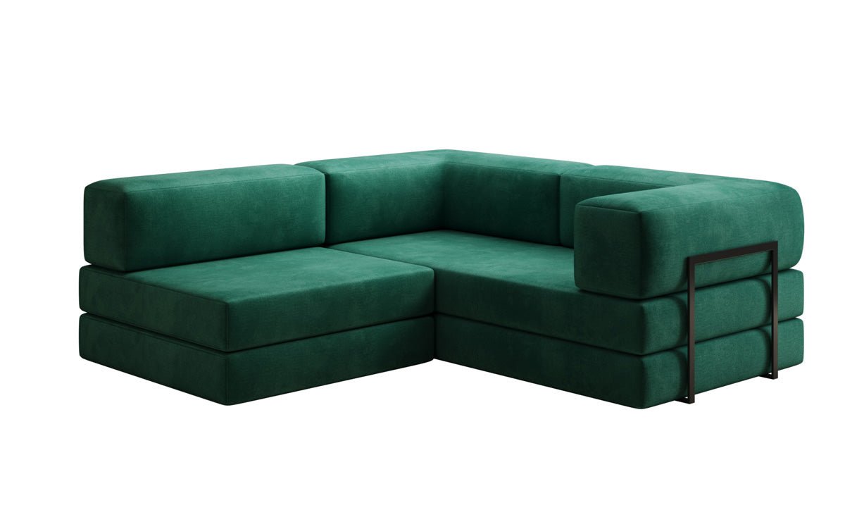 Designer Sofa Lazy L Mini in Samt