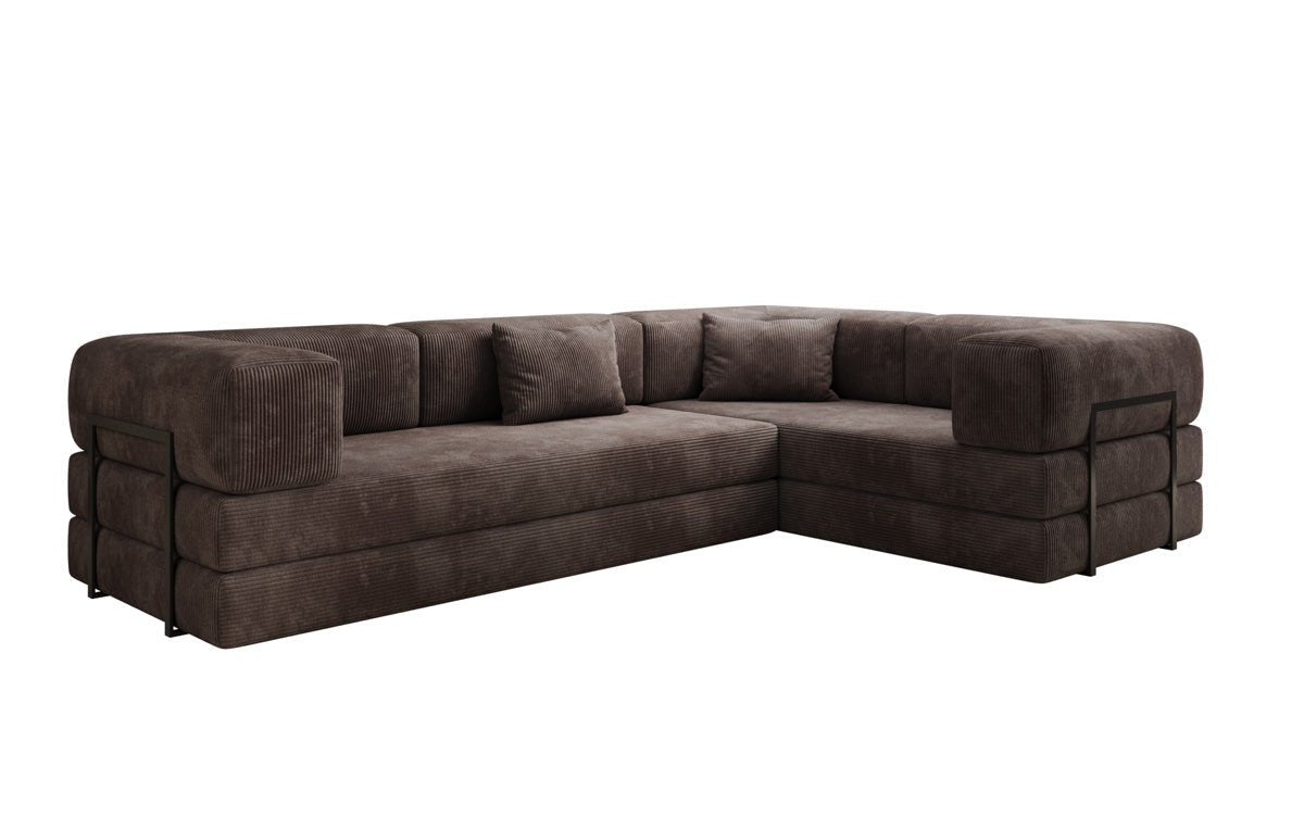 Designer Sofa Lazy L geschlossen in Cord