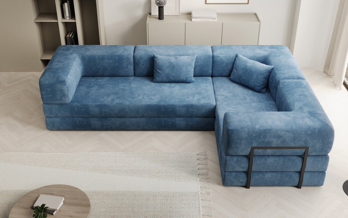 Designer Sofa Lazy L geschlossen in Cord